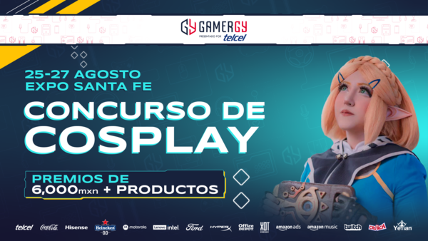 Imagen promocional del concurso de cosplay en el Gamery 2023