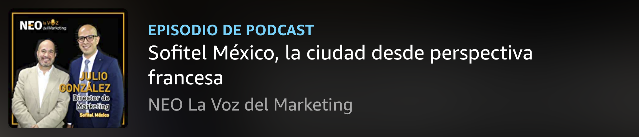 Neo, la voz del Marketing, amazon