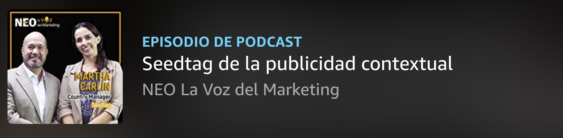 Neo, la voz del Marketing, amazon