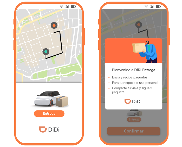 DiDi Entrega, un servicio para enviar paquetes