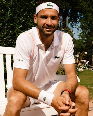 Grigor  Dimitrov,  embajador de Lacoste