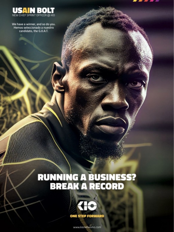 KIO Networks presenta a su nuevo Chief Sprint Officer: Usain Bolt