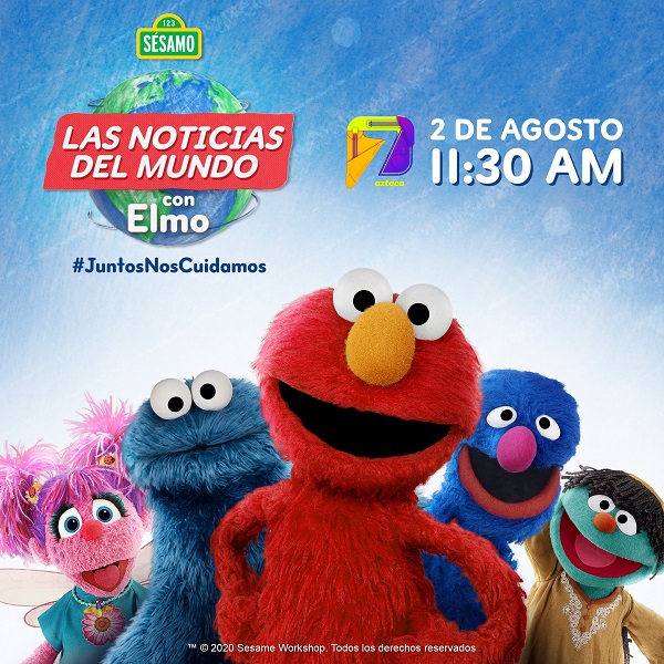 Noticias del Mundo con Elmo, para acompañar a las familias de Latinoamérica 