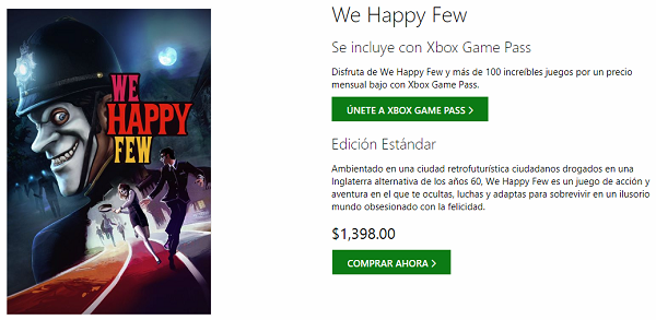 Xbox We happy few