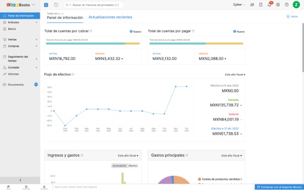 Zoho Books, software contable en la nube, llega a México