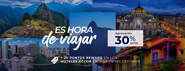 Imagen promocional de los descuentos de Grupo Accor