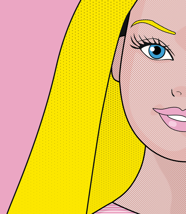 Ilustrasión basada en Barbie