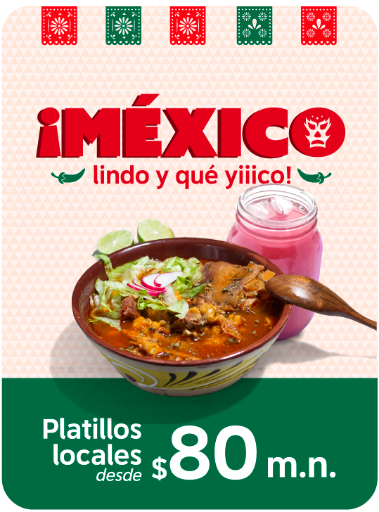 Foto promocional de los platillos que DiDi tendrá disponibles por $80