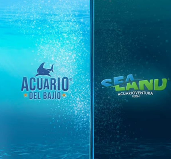 Logos del Acuario de León y Sealan León