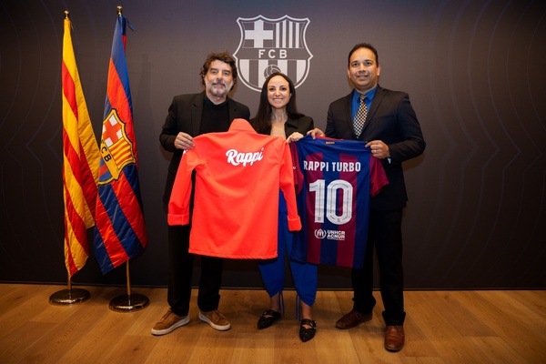 Foto de la alianza entre Rappi y FC Barcelona