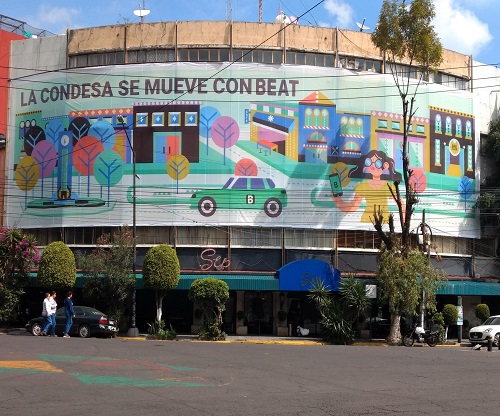 publicidad ilustracion de beat en la condesa