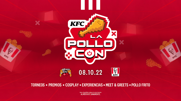 KFC confirma “Pollo-Con”, espacio dedicado a los amantes del pollo frito y videojuegos