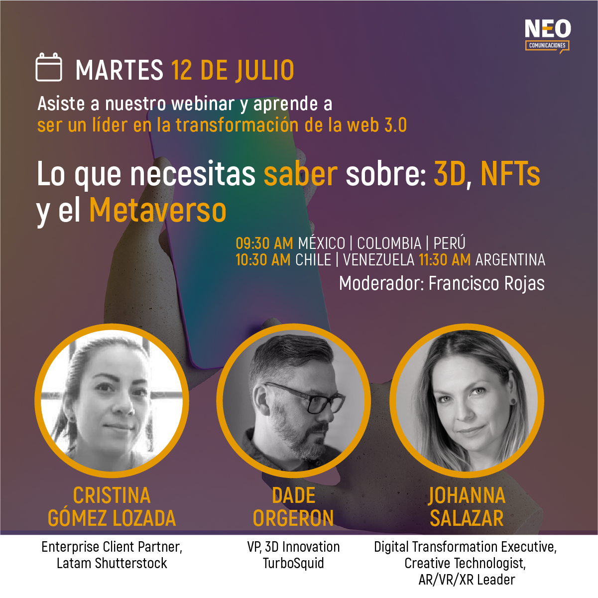 Webinar: 3D, NFTs y el metaverso