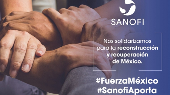 Sanofi con el Fideicomiso #FuerzaMéxico