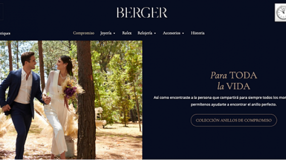  Berger presenta su nueva página web