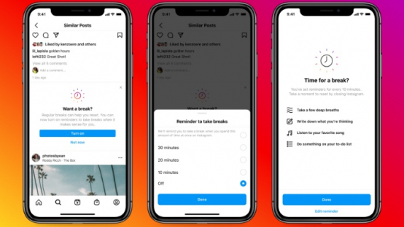 “Take a break”, una función nueva de Instagram