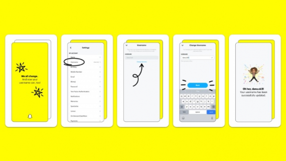 Cambio de nombre de usuario, la función que habilitó Snapchat