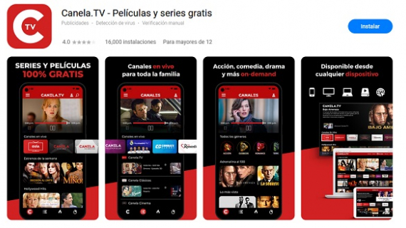 Canela.TV hace su debut en AppGallery telefónica