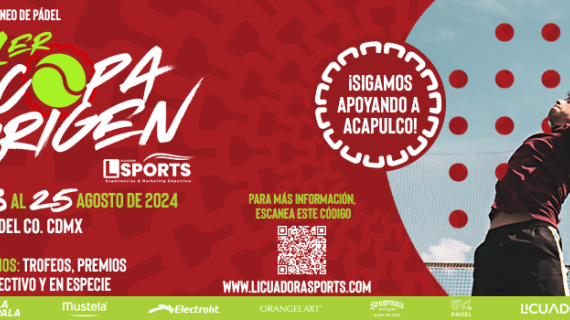 Lanzamiento del 1er Torneo de Pádel Copa Origen en la Ciudad de México